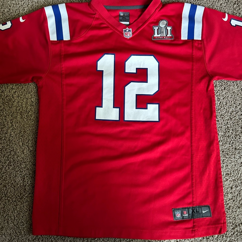 Tom Brady Superbowl LI Patriots NFL Jersey youth XL